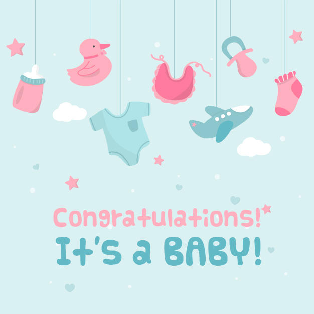 It's a Baby - Gift eGreeting card template