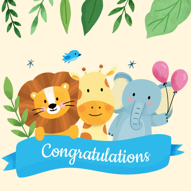 It's a Baby eGreeting card template