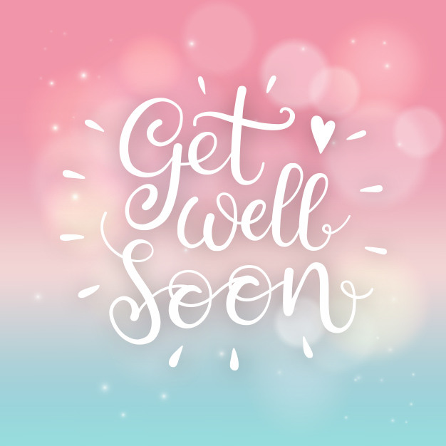 Get Well Soon Sky greeting card template