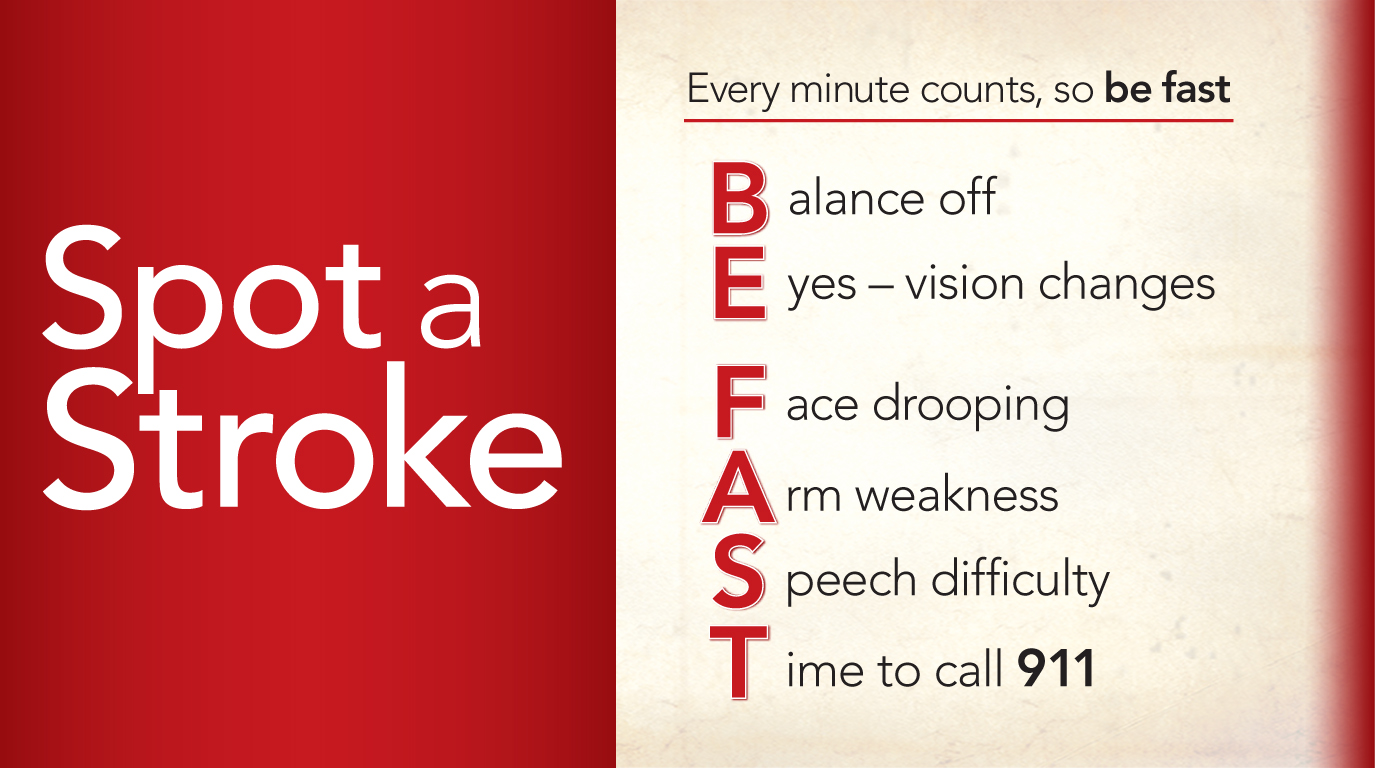 BE FAST stroke warning signs