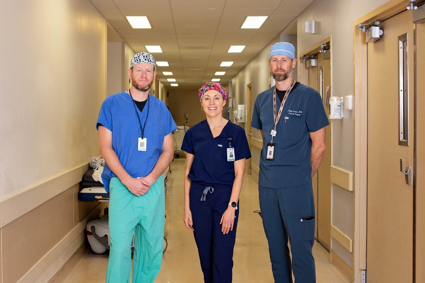 Dr. James Boyd, PA Meghan Ritz, and Dr. Philip Ernest standing together