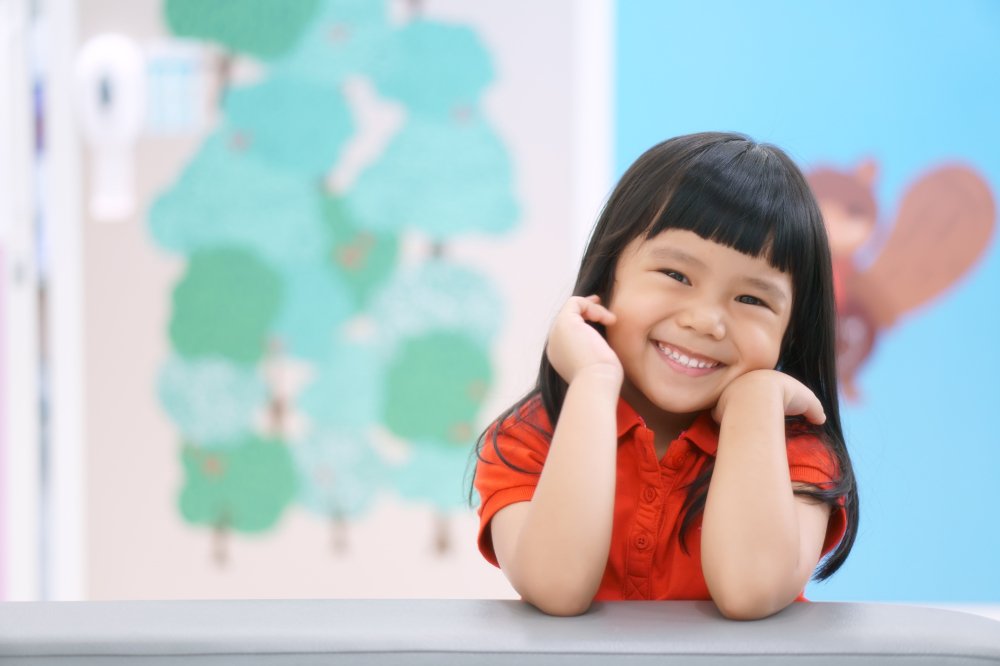 Child receiving care